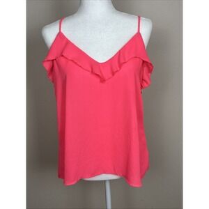 Lily White Neon Pink Tank Top Women's Size Medium